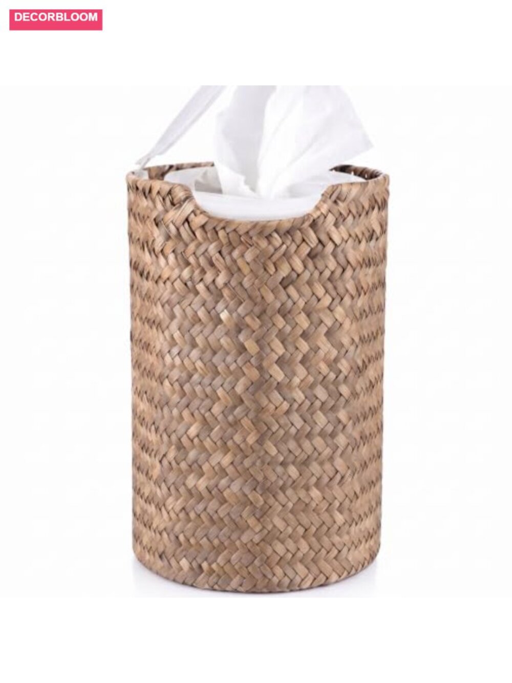 Seagrass Wipes Dispenser Woven Wet Wipe Holder Farmhouse Kitchen Bathroom